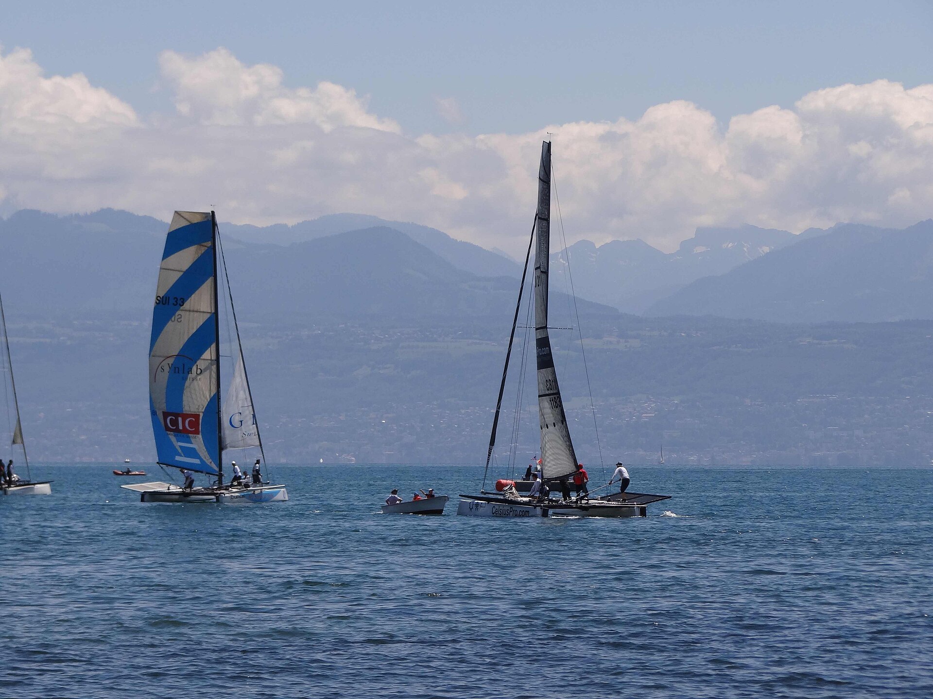 Les quais de Morges, au bord du Leman